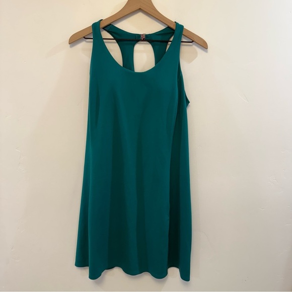 ATHLETA ultimate ease Green Sleeveless Halter Mini Dress - Picture 7 of 10